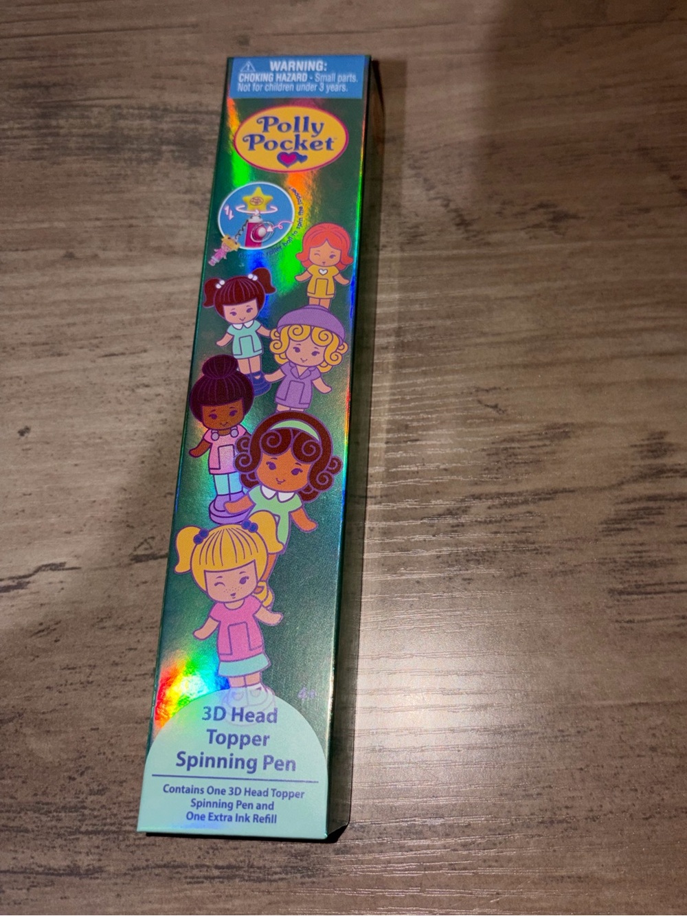 Polly Pocket 3D Head Topper Spinning Pen Mystery Blind Box NIB Mattel